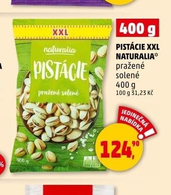 PISTÁCIE XXL NATURALIA 400 g