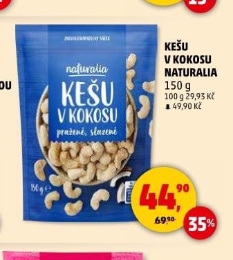 KEŠU V KOKOSU NATURALIA 150 g