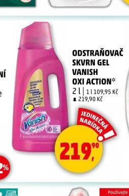 ODSTRAŇOVAČ SKVRN GEL VANISH OXI ACTION