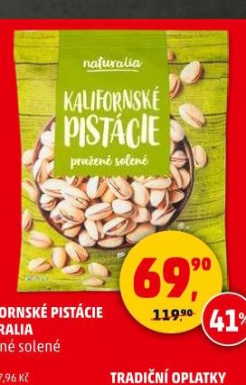 Kalifornské pistácie Naturalia