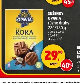 Sušenky Opavia