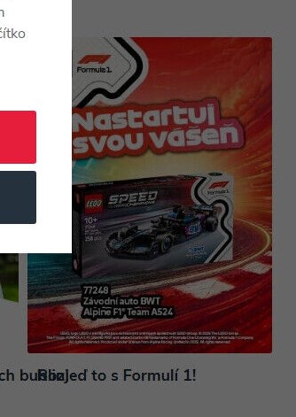 LEGO Speed Champions 77248 Závodní auto BWT Alpine F1 Team A524
