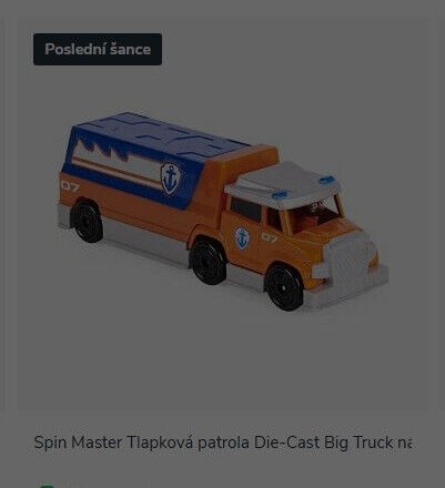Spin Master Tlapková patrola Die-Cast Big Truck