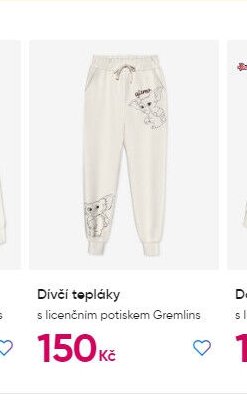 Dívčí tepláky s licenčním potiskem Gremlins