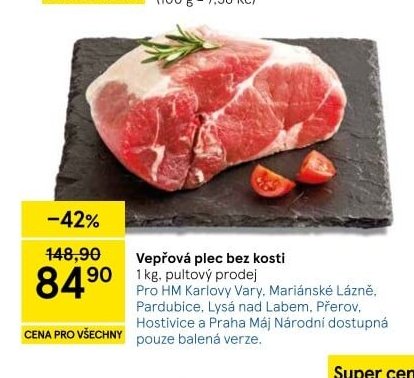 Vepřová plec bez kosti