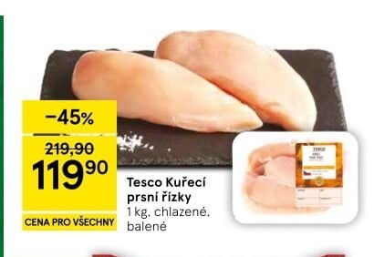 Tesco Kuřecí prsní řízky