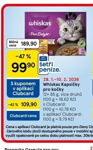Whiskas kapsičky pro kočky