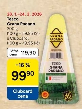 Tesco Grana Padano 200 g