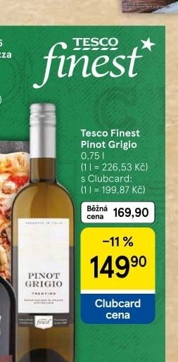 Tesco Finest Pinot Grigio 0,75 l