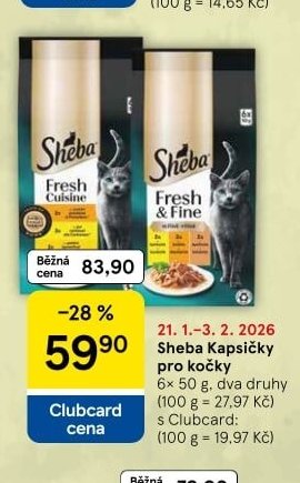 Sheba Kapsičky pro kočky