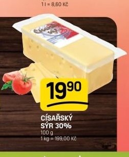 Císařský sýr 30%