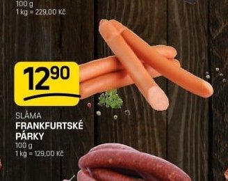Sláma Frankfurtské párky