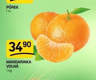 Mandarinka volná