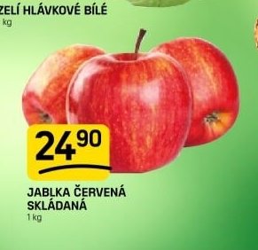 Jablka červená skládaná