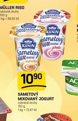SAMETOVÝ MIXOVANÝ JOGURT