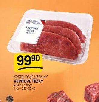 KOSTELECKÉ UZENINY VEPŘOVÉ ŘÍZKY