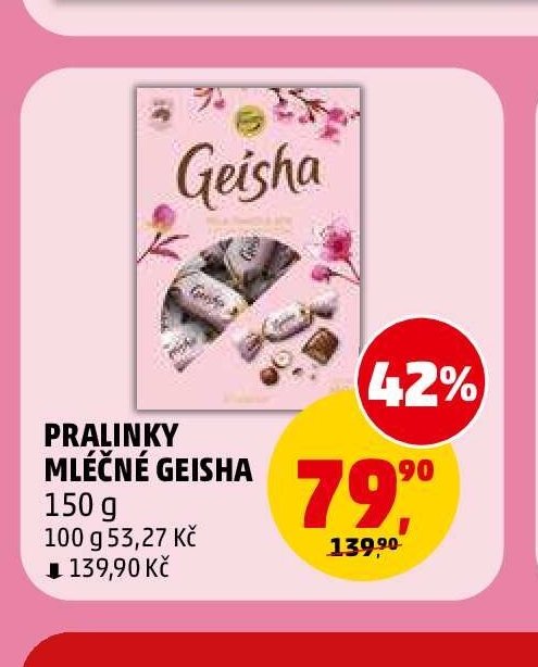 Pralinky mléčné Geisha