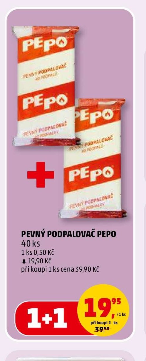 Pevný podpalovač Pepo