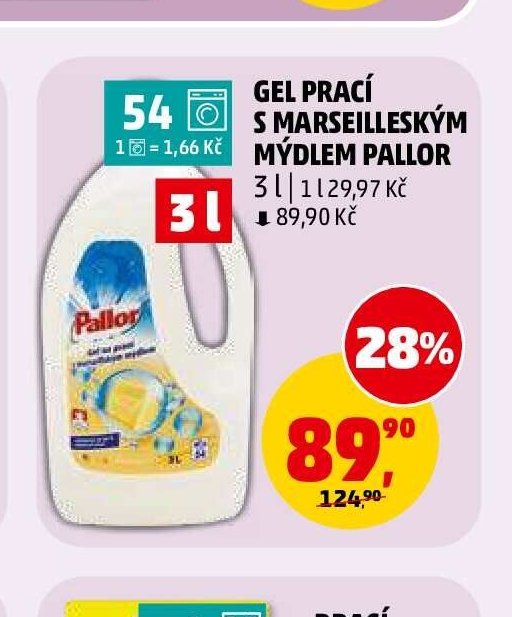 Gel prací s marseillským mýdlem Pallor