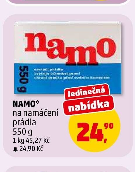 Namo na namáčení prádla