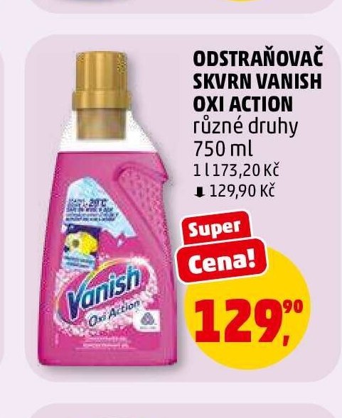 Odstraňovač skvrn Vanish Oxi Action