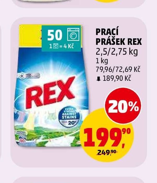 Prací prášek Rex