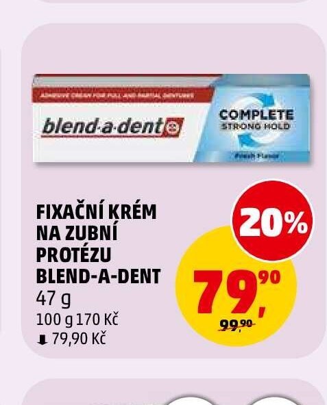 Fixační krém na zubní protézu Blend-a-dent