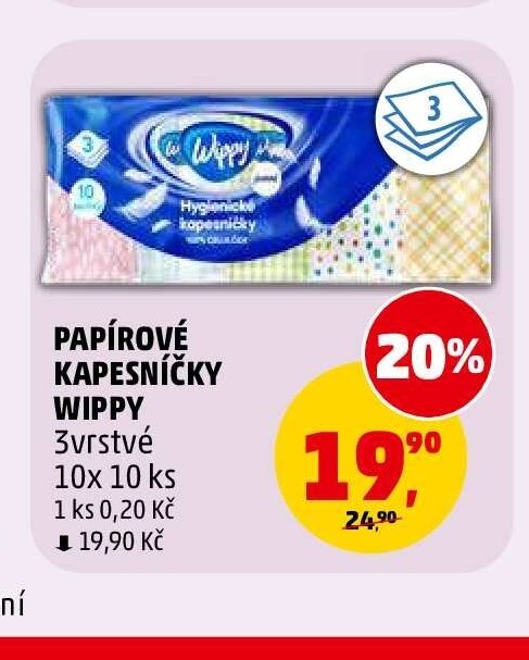 Papírové kapesníčky Wippy