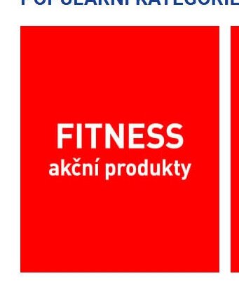 Fitness aktuální produkty