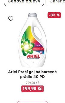 Ariel Prací gel na barevné prádlo 40 PD