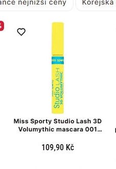 Miss Sporty Studio Lash 3D Volumythic mascara 001