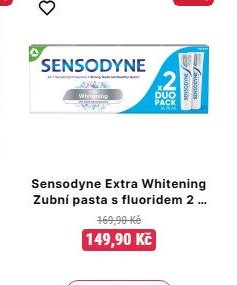 Sensodyne Extra Whitening Zubní pasta s fluoridem 2...