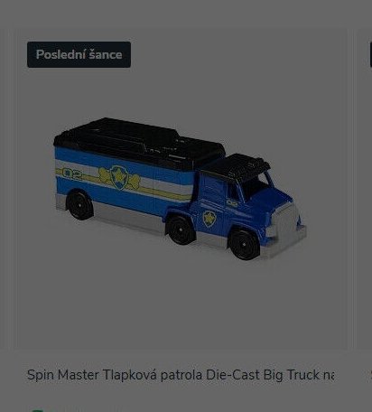 Spin Master Tlapková patrola Die-Cast Big Truck nákladní auto