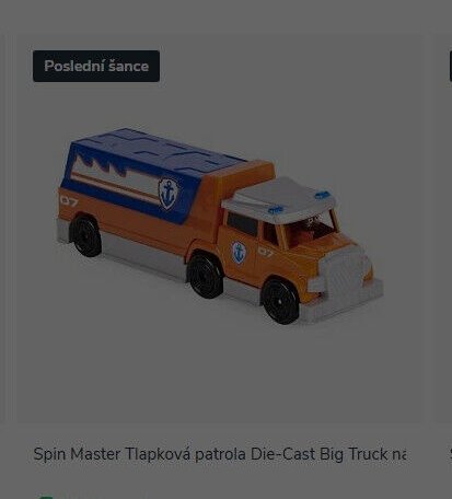 Spin Master Tlapková patrola Die-Cast Big Truck nákladní auto