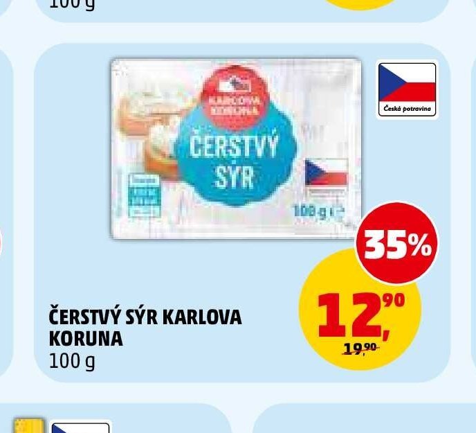Čerstvý sýr Karlova Koruna
