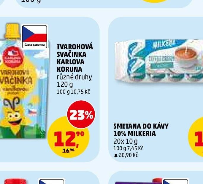 Tvarohová svačinka Karlova Koruna