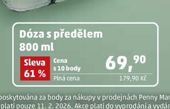 Dóza s předělem 800 ml