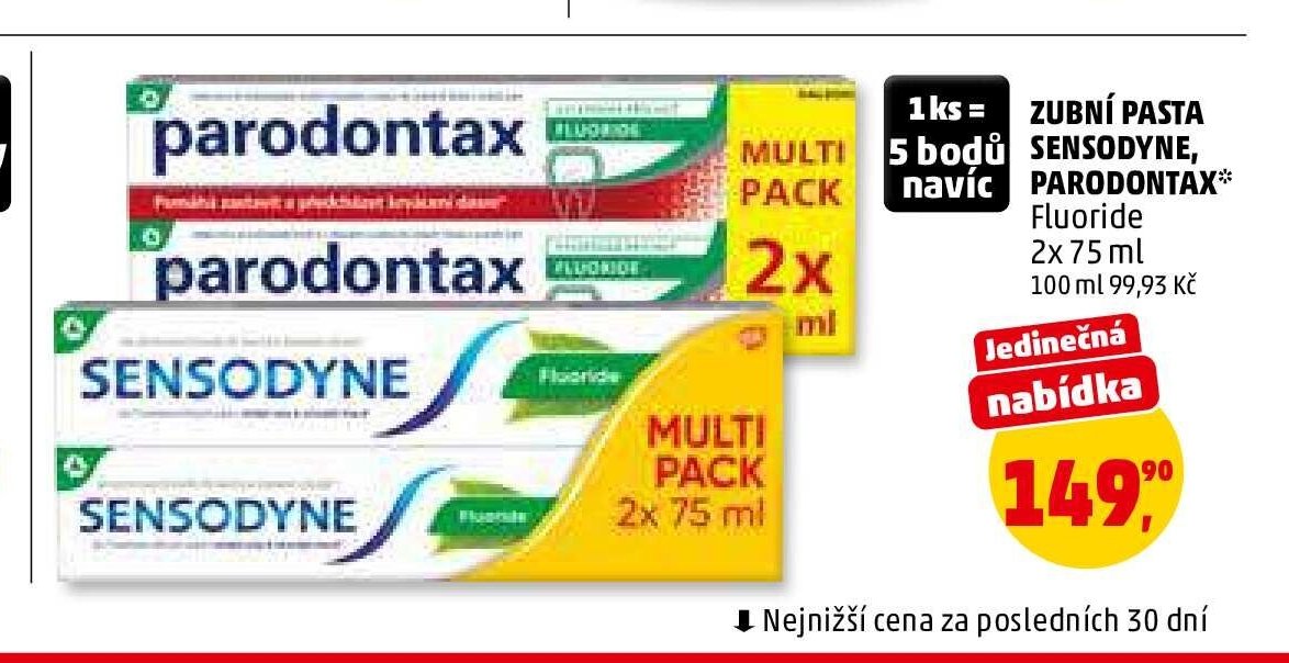Zubní pasta Sensodyne, Parodontax