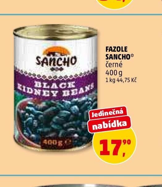 Fazole Sancho černé