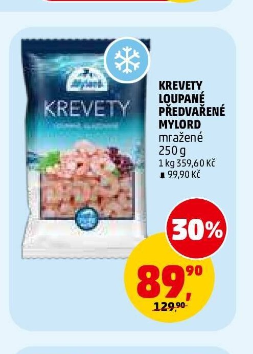 KREVETY LOUPANÉ PŘEDVAŘENÉ MYLORD