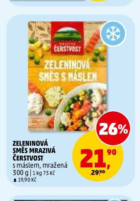 ZELENINOVÁ SMĚS MRAZIVÁ ČERSTVOST S MÁSLEM