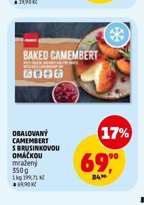 OBALOVANÝ CAMEMBERT S BRUSINKOVOU OMÁČKOU