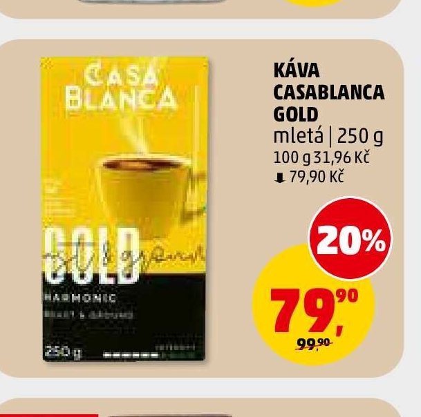 KÁVA CASABLANCA GOLD mletá