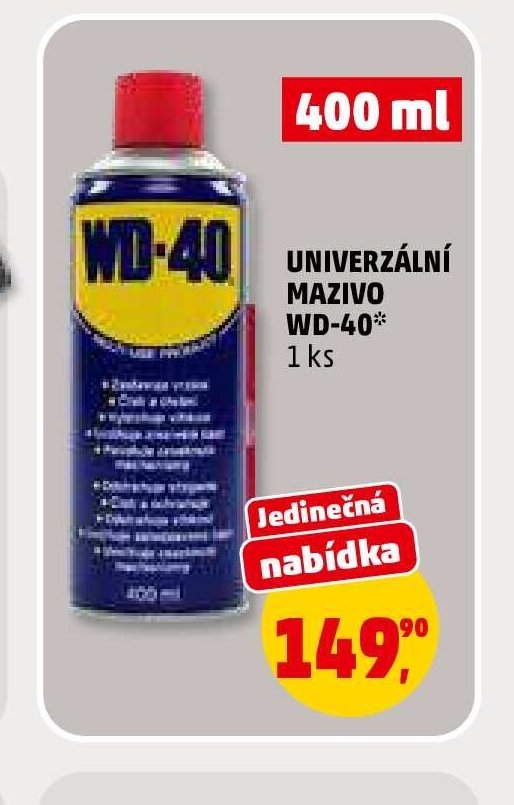 UNIVERZÁLNÍ MAZIVO WD-40