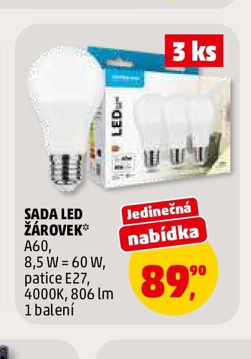 SADA LED ŽÁROVEK