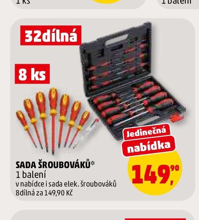 SADA ŠROUBOVÁKŮ