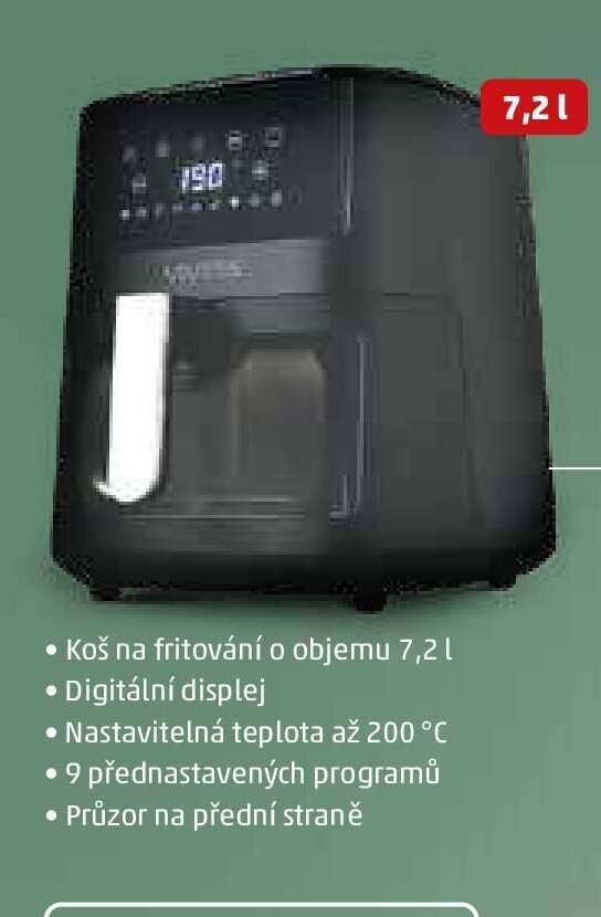 Horkovzdušná fritéza 7,2 l