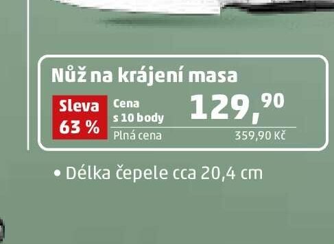 Nůž na krájení masa