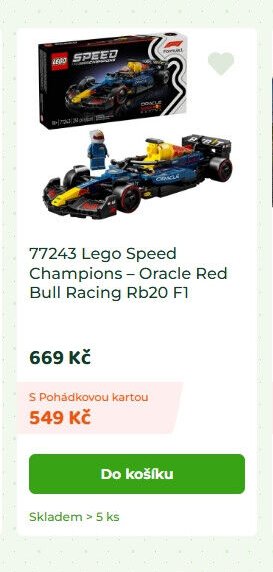 77243 Lego Speed Champions – Oracle Red Bull Racing Rb20 F1
