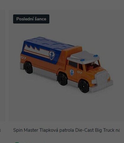 Spin Master Tlapková patrola Die-Cast Big Truck na